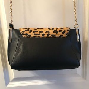 Sole Society Bags - NWOT Leopard and Black Vegan Leather Purse Sole Society Bags - NWOT Leopard and Black Vegan Leather Purse